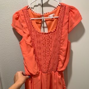 Coral Xhilaration romper. Size small.